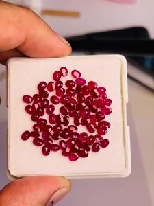 Rubis naturel, couleur rouge parfaite et lueur exceptionnelle, 4,0x3,0 MM, 17,20 CTS, qualité supérieure, pierres précieuses calibrées, colis de bijoux. - Product Image 1