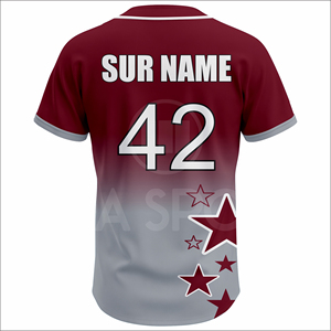 Wholesale High Performance Summer <b>Baseball</b> Uniform <b>Set</b> Custom Sublimated Jersey Half Front Breathable Lightweight Team - Product Image 3
