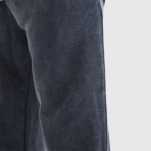 Pantalon en toile vintage délavé à l'acide pour homme, coupe décontractée / Pantalon de jogging vintage en toile délavé à l'acide pour homme - Product Image 4