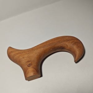 Poignée de canne en bois artisanale, polie et lisse, ergonomique, en bois naturel, pour remplacement - Product Image 1