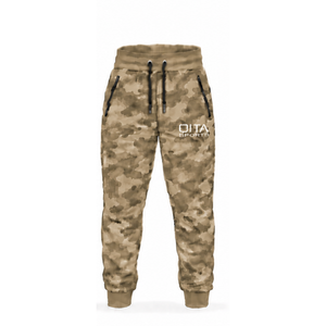 Khaki Camo Tracksuit Unisex Full <b>Zip</b> Hooded Jacket <b>Jogger</b> Pants Set Customized Camouflage Casual Sportswear Training Outfit - Product Image 2