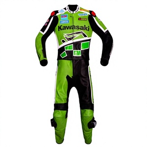 Traje de Carreras WSBK Régis Laconi Rawasaki de 1 Pieza en Piel de Vacuno/Canguro para Motociclismo/Traje de Moto para Pilotos - Product Image 1