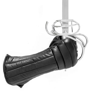 High Quality Genuine Leather Customized Design Sword Gauntlet Fire Proof Fully Palm Padded Sports Protection Fencing Equipment - Product Image 1