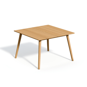 Table à manger carrée moderne en bois massif, design scandinave, imperméable, écologique, durable, 4 places, meubles de maison stables - Product Image 1
