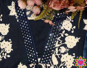 Blue Floral Rayon <b>Kurta</b> Set Printed Indian Pakistani Outfit Dupatta <b>Women</b> Festive Wear - Product Image 5