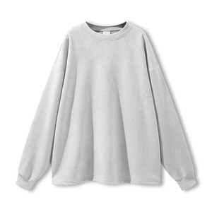 Oversized Long Sleeve Cotton Jersey T-<b>Shirt</b> Men's Casual O-Neck Solid Color Blank Design Regular Length Knitted Fabric OEM ODM - Product Image 1