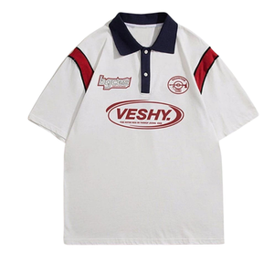 Usine OEM au Vietnam uniforme de barbier personnalisé impression 3D t-shirt coiffeur à la mode blouse pour salon de coiffure - Product Image 4