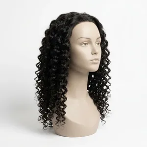 Remy Hair Body Wave Bulk Natural Black 100% Unprocessed Human Hair Silk Base HD Transparent Customizable Size - Product Image 6