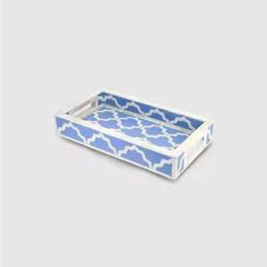 Bandeja de Hueso Curvada de Diseño Marroquí Hecha a Mano de Alta Calidad, Bandeja de Servir con Incrustaciones de Hueso, Bandeja de Hueso para Mesa de Centro a Precio Mayorista - Product Image 4