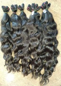 Cheveux Indiens Bruts, Cheveux Ondulés Naturels d'un Seul Donneur, Cheveux Humains Noirs Naturels, Paquets de Cheveux Remy, Tissage de Cheveux Doux et Soyeux - Product Image 3