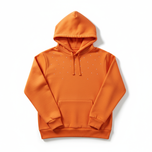 เสื้อฮู้ดผู้ชายผ้าฝ้ายแท้ 100% ประดับเพชรเทียม ขายดี - Product Image 1
