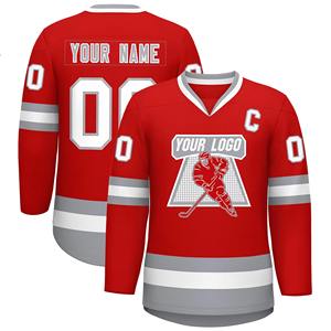 Créez votre propre maillot de hockey sur glace avec logo personnalisé, maillot de hockey sur glace de haute qualité, vente en gros, meilleure qualité, tissu haut de gamme - Product Image 2