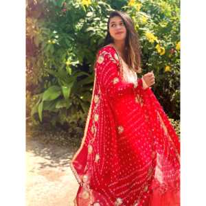 ชุดอนาร์กาลีสีขาว ไซส์ XS ผ้าชีฟอง - Product Image 3