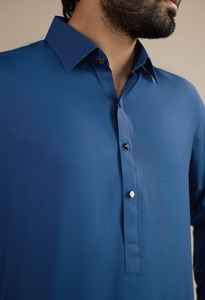 OEM ODM Vente en gros Usine Hommes Décontracté Grande Taille Pakistanais Musulman Shalwar Kameez Uni Vierge Ethnique Ensemble 2 Pièces Mariage - Product Image 4