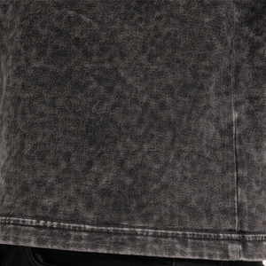 Camiseta Negra Oversize con Cuello en V para Hombre, Estilo Vintage, Casual, Cómoda, de Algodón Premium Tejido, Ecológica - Product Image 6