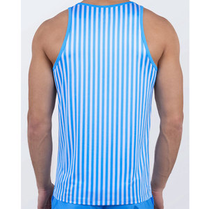 Manufacturer Breathable <b>Vintage</b> Quick Dry Screen Print Custom Blank Ribbed <b>Tank</b> <b>Top</b> High Street Stretchable Sleeveless Jersey - Product Image 2