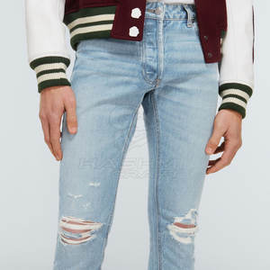 Pantalones Vaqueros Ajustados de Moda para Hombre, Tela Suave y Elástica, Cómodos para Uso Diario - Product Image 5