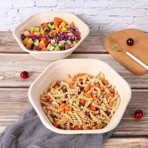Compostable Catering <b>Bowl</b> <b>with</b> <b>Lid</b> for Fast Food and Cafe Service 32oz Diamond Shapes <b>Bowls</b> Outdoor Functions and Events 2026 - Product Image 1