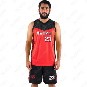 Blaze Fight Wear <b>Basketball</b> Uniform OEMOEM Custom High Quality t Breathable Uniform Shorts Plus <b>Size</b> Sublimation Technique - Product Image 2
