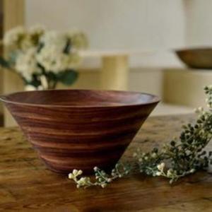 Tazón de madera tallado a mano de calidad premium, tazón de madera maciza para mezclar ensaladas y presentar alimentos. - Product Image 2