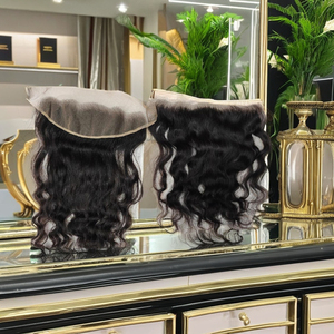 Pieza Frontal de encaje transparente Cabello crudo indio natural Cabello Virgen sin procesar Venta al por mayor Mejores precios Frontal de encaje 13x6 - Product Image 1