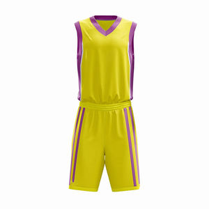 Ensembles de vêtements de basketball respirants sur mesure grande taille, nouvelle collection, uniformes sportifs avec impression par transfert thermique et logo frontal - Product Image 5