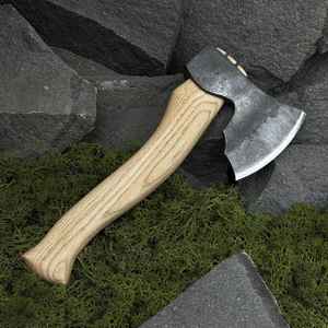 Hacha Vikinga de Acero con Alto Contenido de Carbono Forjada a Mano, Venta Directa de Fábrica, para Campismo y Supervivencia al Aire Libre, con Funda de Cuero - Product Image 5