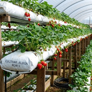 Sacs de culture en plastique pour fraises, de haute qualité et à bas prix, pour l'agriculture hydroponique et en serre - Product Image 2