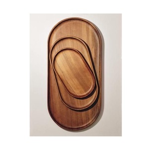 Plateau en bois de qualité supérieure, accessoire de service de cuisine, conçu pour la présentation des aliments et la commodité des repas à domicile - Product Image 2