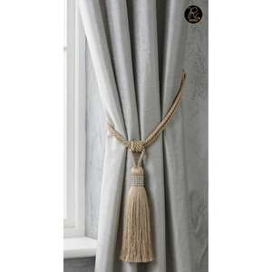 Luxury Tassel Curtain Tieback Polyester Rope Curtain Holdback Decorative <b>Tie</b> <b>Back</b> for Drapes Window Accessories Elegant Decor - Product Image 4