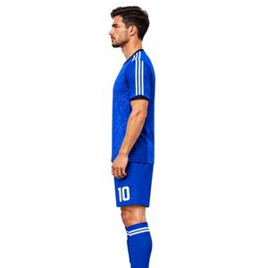 Conjunto de Uniforme de Fútbol Azul Rey para Hombre, Número 10, Camiseta de Manga Corta, Pantalones Cortos y Calcetines a Juego - Product Image 4