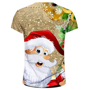 Camiseta de Navidad Personalizada para Hombre 2026, Diseño de Logotipo con Impresión en Pantalla Completa, Técnica Lavada, 100% Algodón, Camiseta Lisa - Product Image 3