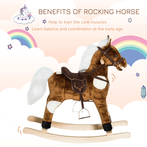 Cavallo a dondolo in legno per bambini - Product Image 6