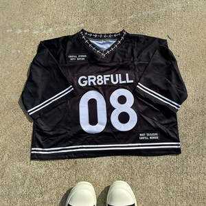 Camisetas de Fútbol COI de Manga Corta con Cuello en V para Hombre, Personalizadas con Impresión DTG, Jersey Deportivo Extra Grande, Logotipo Bordado, Camiseta Corta Cuadrada - Product Image 5