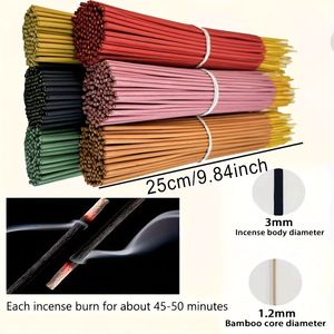 Bastoncini di incenso profumati alla frutta di alta qualità, confezione da 6, inclusi anguria, pesca dolce, latte e fragranza di paglia, adatti per diffusori di aromaterapia - Product Image 3