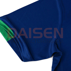 Ensemble de maillot de football bleu personnalisé avec logo imprimé, kit de football à séchage rapide, maillot de sport d'équipe pour l'entraînement et les matchs - Product Image 4