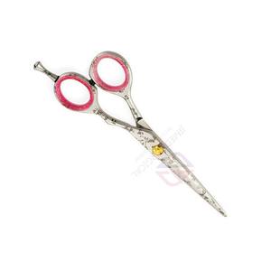 Ciseaux de coiffure de qualité supérieure |   Lames en acier inoxydable, repose-doigts et anneau en caoutchouc |   Qualité professionnelle, papier enduit pour des coupes fluides - Product Image 2