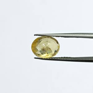 Zafiro amarillo ovalado natural de 6.50 quilates de Sri Lanka, piedras preciosas sueltas para la fabricación de joyas y anillos YOIH-158 - Product Image 2