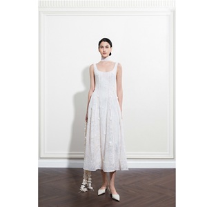 Nueva Tendencia 2026 Vestidos Casuales para Mujer MIREILLE, Vestido Largo Corte A, Midi, Corte Regular, 60% Poliéster, 40% Algodón - Product Image 2