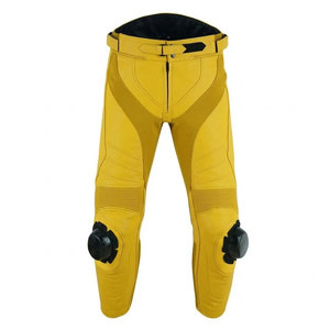 Pantalones de Motocicleta de Cuero Transpirables, Cómodos y Resistentes, con Características de Seguridad y Tela Suave, Más Vendidos - Product Image 1