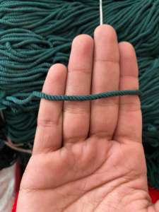 Cordon de macramé métallique 3 mm 3 brins, or et argent, écologique, haute ténacité, 50 m, ethnique, pour la maison, les textiles, les sacs, les chaussures, les vêtements - Product Image 6