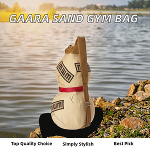 Bolso de Lona con Forma de Calabaza AL SWANS INTERNATIONAL, Correa Ajustable, Cierre de Cremallera, Unisex, Deportivo, Uso Diario, Portátil, Diseño Sólido - Product Image 4