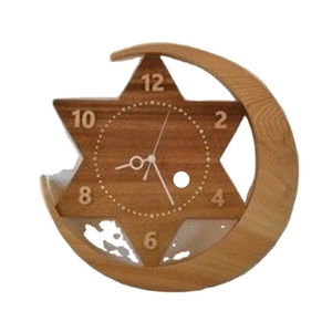 CRAVED CUSTOMIZED WOODEN WALL <b>CLOCK</b> FOR ELEGANT HOME DECOR MODERN Bamboo Body with Natural Rosh for Wedding Occasions - Product Image 6