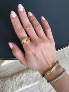 Anillo de Boda Unisex de Moissanita Color D con Corte Brillante, Plata de Ley 925 con Baño de Rodio, Certificado Invisible para Fiesta - Product Image 5