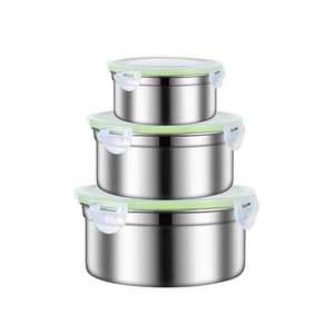 Rectangle Stainless Steel <b>Lunch</b> <b>Box</b> Metal Bento <b>Box</b> Airtight Dishwasher Safe Food Storage Container Meal Prep <b>Box</b> for Children - Product Image 4