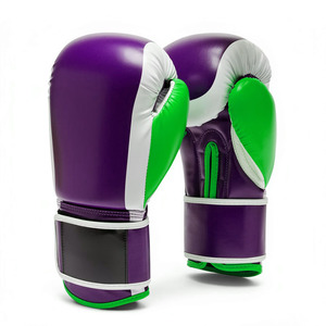 6oz Professional Boxing <b>Gloves</b> PU Leather Training MMA <b>Gloves</b> Hook and Loop Wrist Waterproof Sparring <b>Gloves</b> Custom Logo - Product Image 4