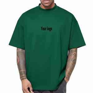 Men Oversized Boxy Fit T Shirt Custom Logo Heavy Cotton Tee Streetwear Oversized T Shirt Premium Heavyweight Cotton - Product Image 2