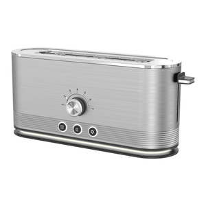 <b>Silver</b> Four-Piece <b>Toaster</b> with 7 Baking Levels & Anti-Clog Design Featuring Defrost/Reheat/Cancel Functions 4 1.5-Inch Slots - Product Image 1