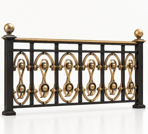 Barandilla Circular de Bronce para Hoteles de Lujo, Villas, Escaleras e Interiores Arquitectónicos Premium - Product Image 4