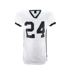 Uniforme de football américain 100% polyester fabriqué au Pakistan, manches courtes, impression par sublimation, noms/nombres d'équipe personnalisés, 180g, unisexe - Product Image 4